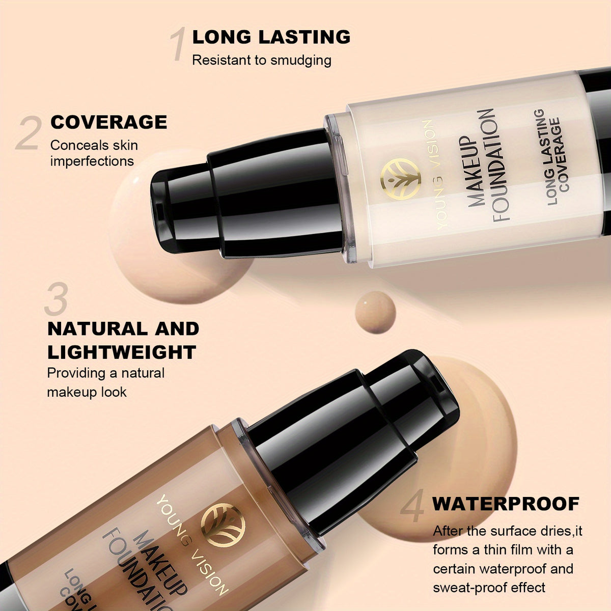 Skin Perfection Liquid Foundation – Long-Lasting Natural Coverage (30 ml)