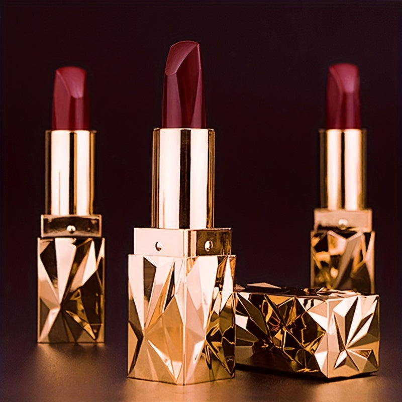 3-Color Waterproof Matte Lipstick Set – Long-Lasting, Moisturizing, Smudge-Proof, Soft Velvet Finish