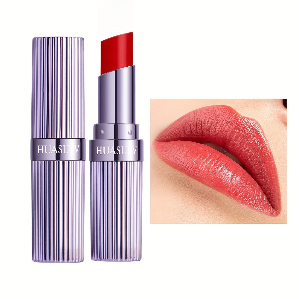 Shimmer Glow Lipstick – Hydrating Gloss Finish