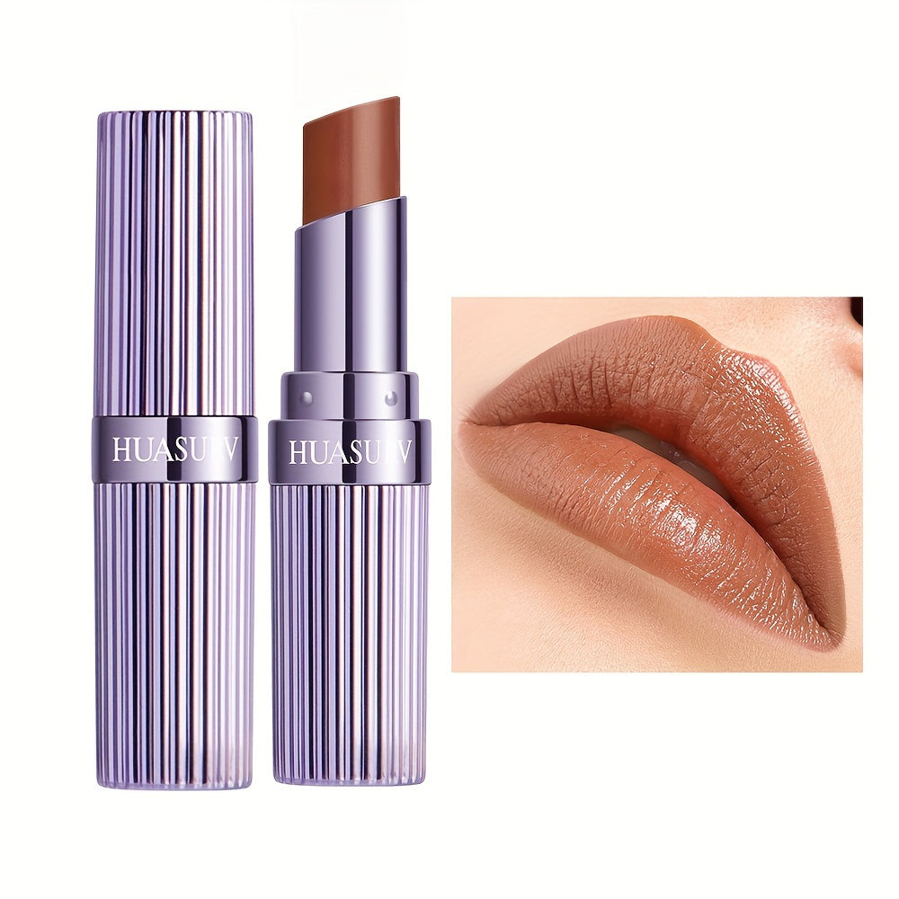 Shimmer Glow Lipstick – Hydrating Gloss Finish
