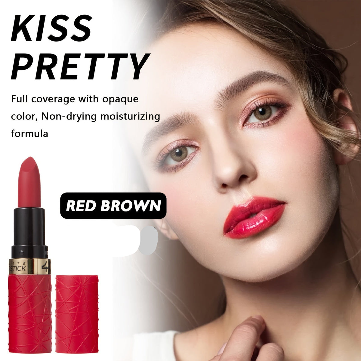 6-Piece Matte Berry Red Lipstick Set – Long-Lasting High-Pigment Lip Color for Women