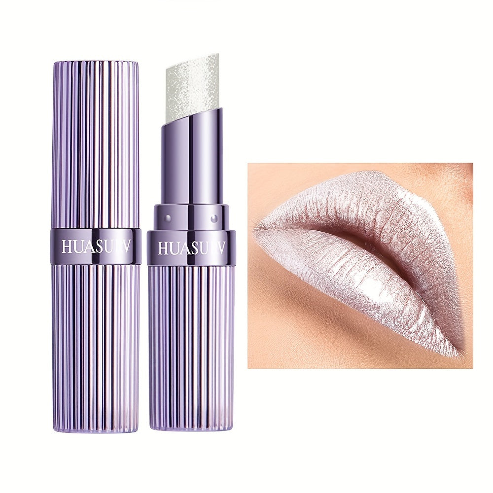 Shimmer Glow Lipstick – Hydrating Gloss Finish