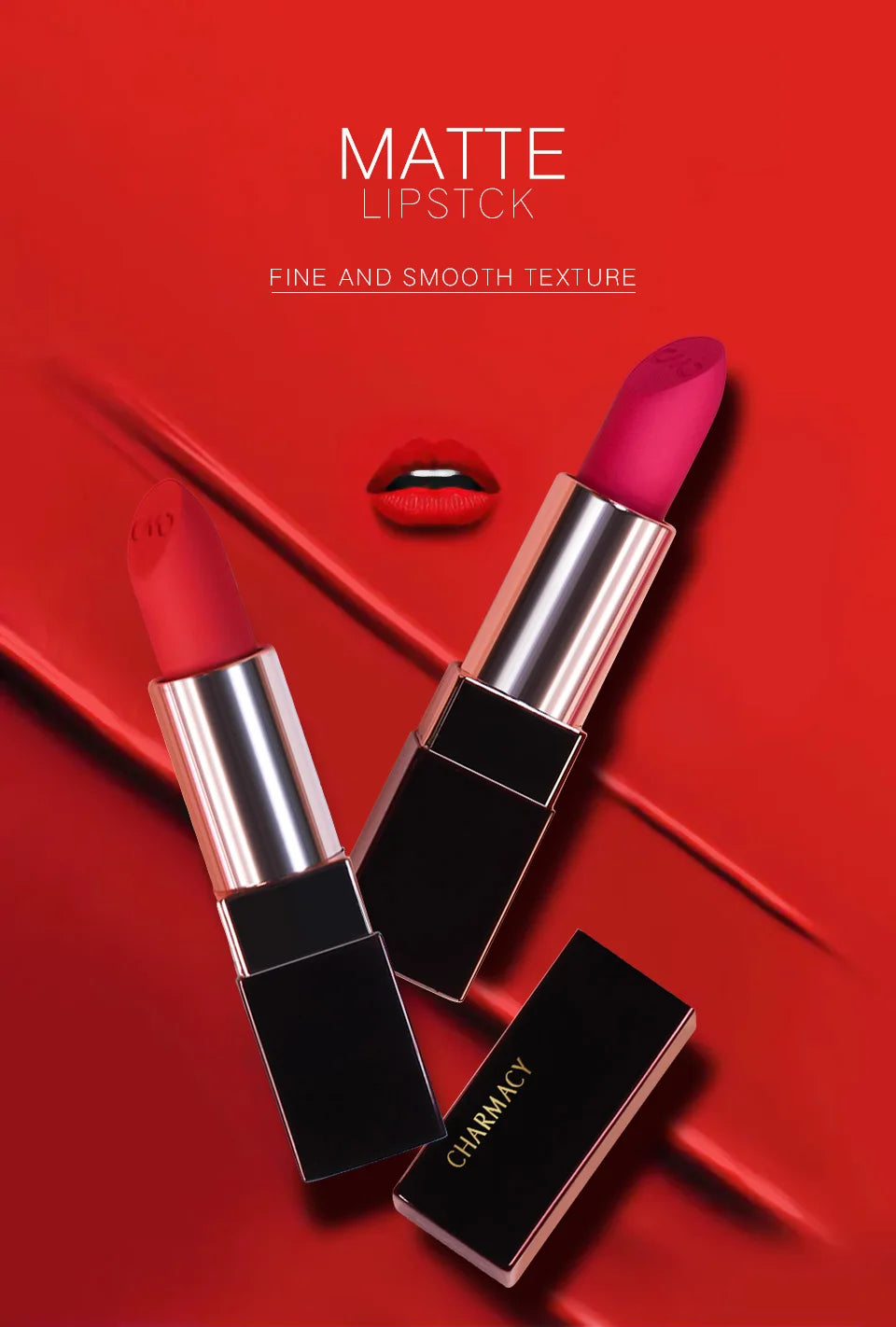 Luxury Matte Velvet Lipstick – Long-Lasting, Bold Color