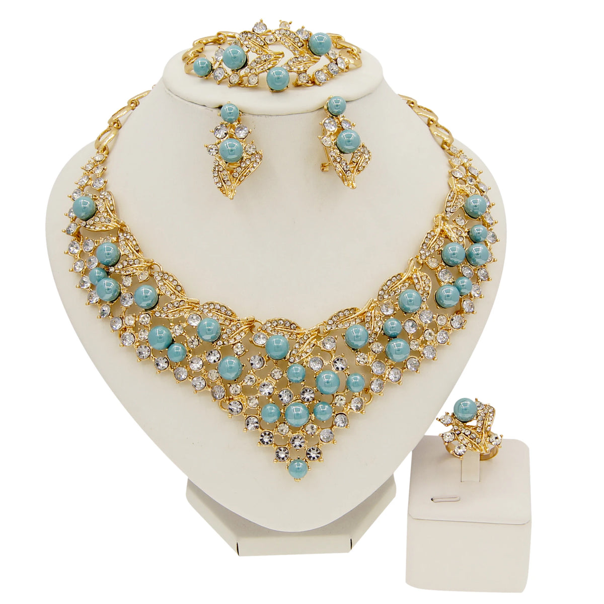✨ Gold Bridal Jewelry Set – Elegant Wedding & Special Occasion Jewelry ✨