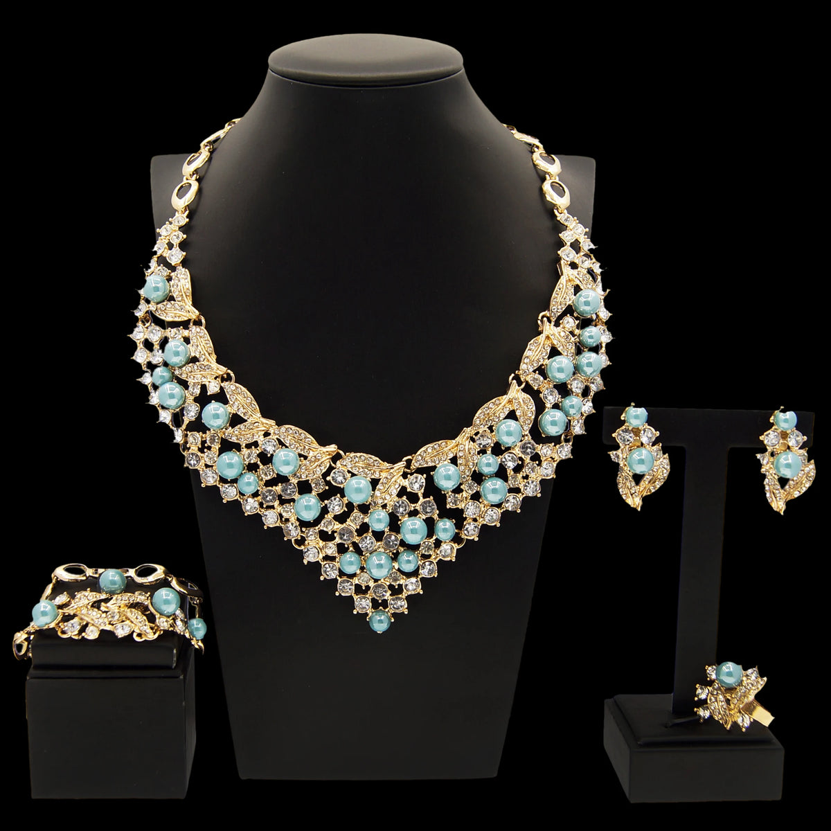✨ Gold Bridal Jewelry Set – Elegant Wedding & Special Occasion Jewelry ✨