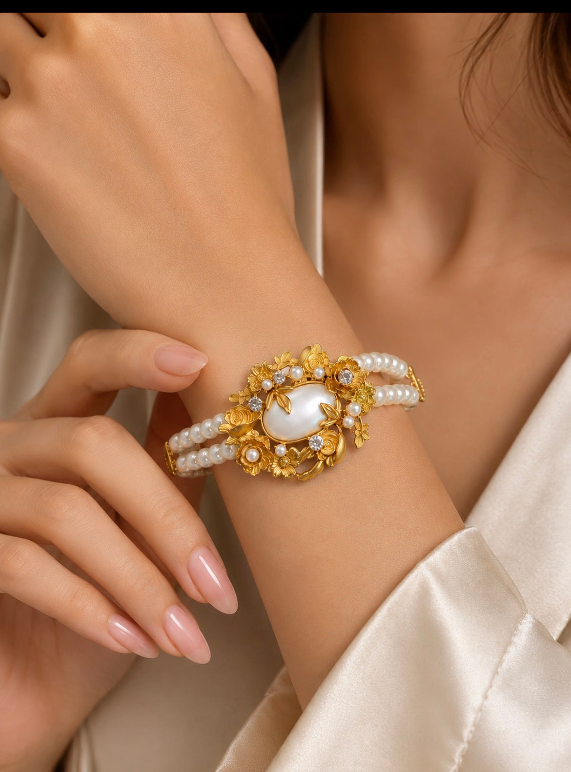 Luxury Pearl Bracelet – Elegant Statement Jewelry