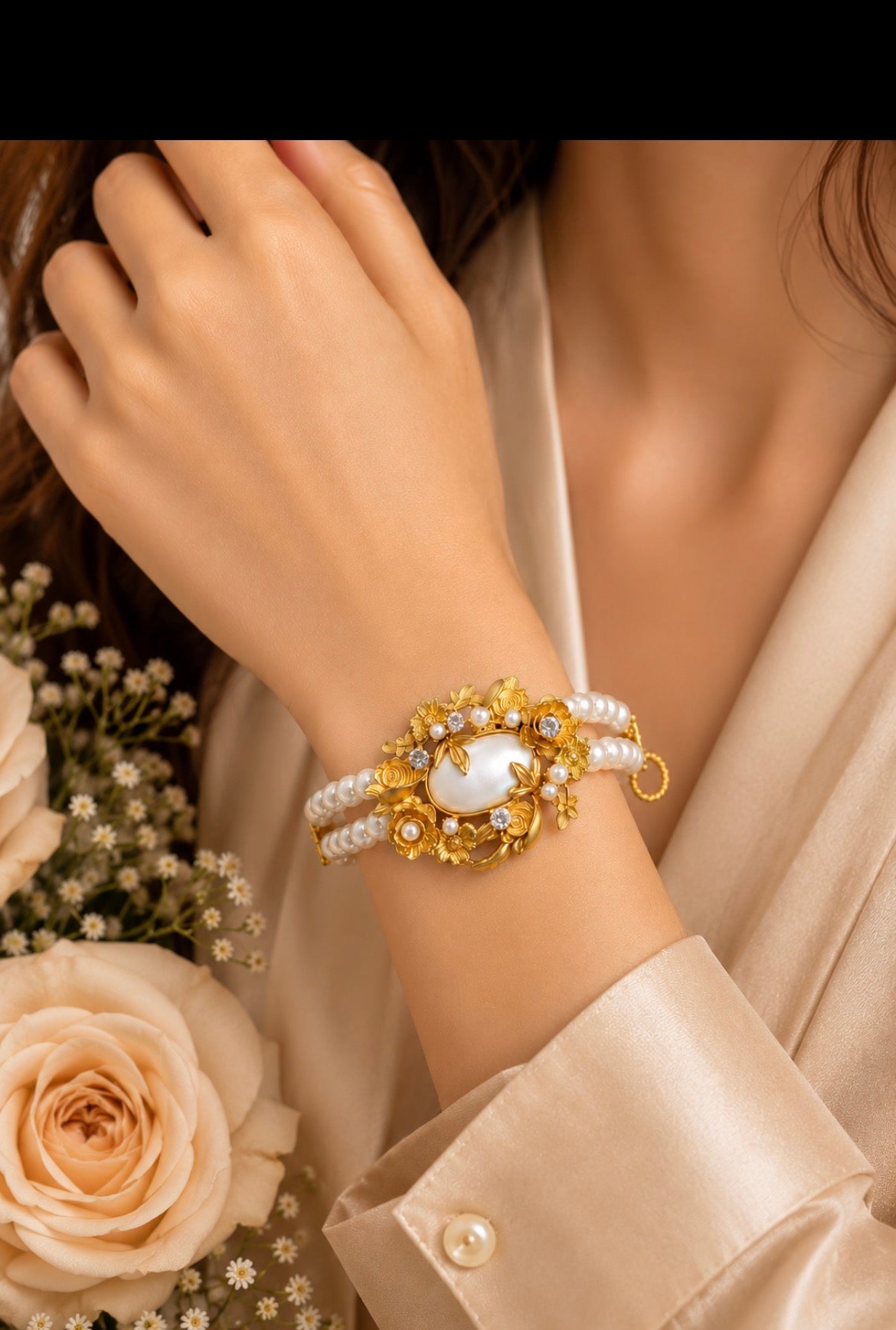 Luxury Pearl Bracelet – Elegant Statement Jewelry