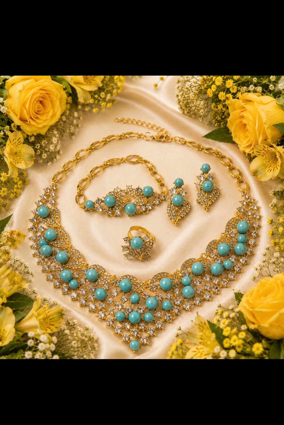 ✨ Gold Bridal Jewelry Set – Elegant Wedding & Special Occasion Jewelry ✨