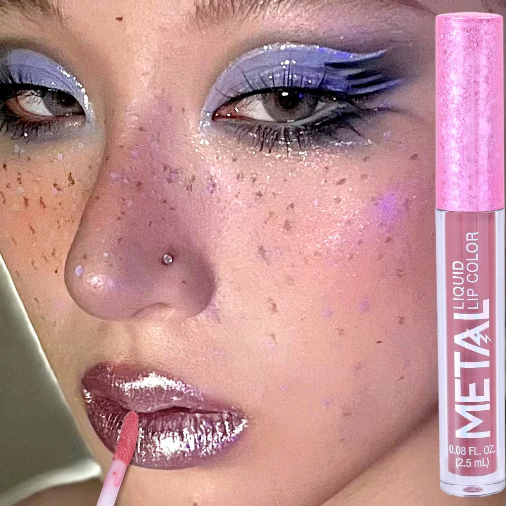 Metallic Glitter Liquid Lipsticks 12 Colors