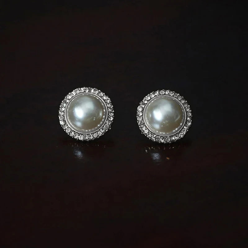 legant White Pearl Bridal Jewelry Set – Necklace, Earrings & Ring