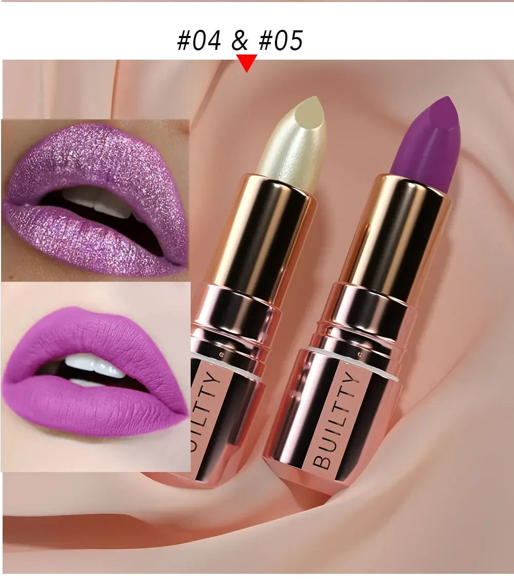 Pearl White Matte Lipstick-Peach