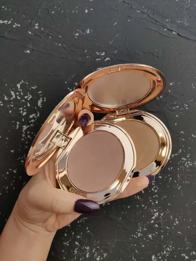Luxury 3-in-1 Contour & Bronzer Palette – Light & Dark Shades