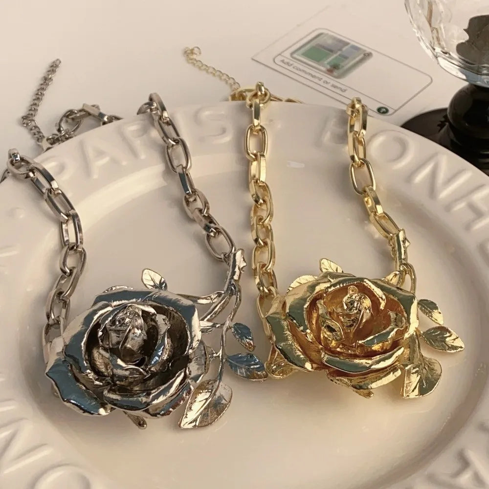 Luxury Rose Chain Necklace