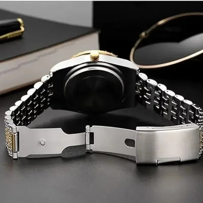 Luxury Men’s Watch – Diamond Style Fashion Wristwatch – Multiple Colors