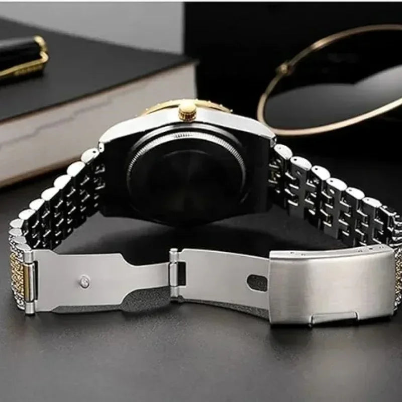 Luxury Men’s Watch – Diamond Style Fashion Wristwatch – Multiple Colors