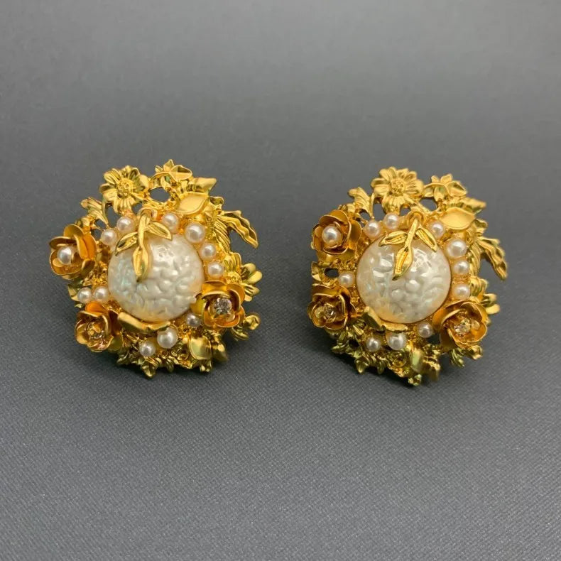 Luxury Pearl Crystal Earrings