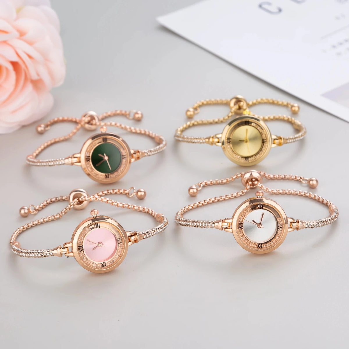 Luxury Women’s Stainless Steel Watch – Elegant Fashion Dress Timepiece
