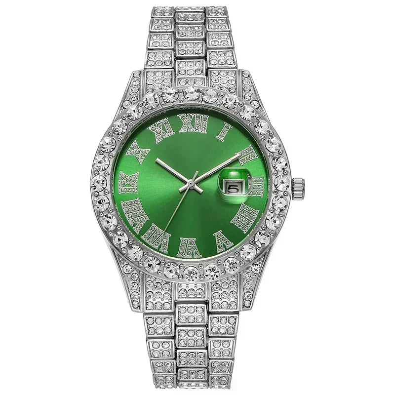 Luxury Men’s Watch – Diamond Style Fashion Wristwatch – Multiple Colors