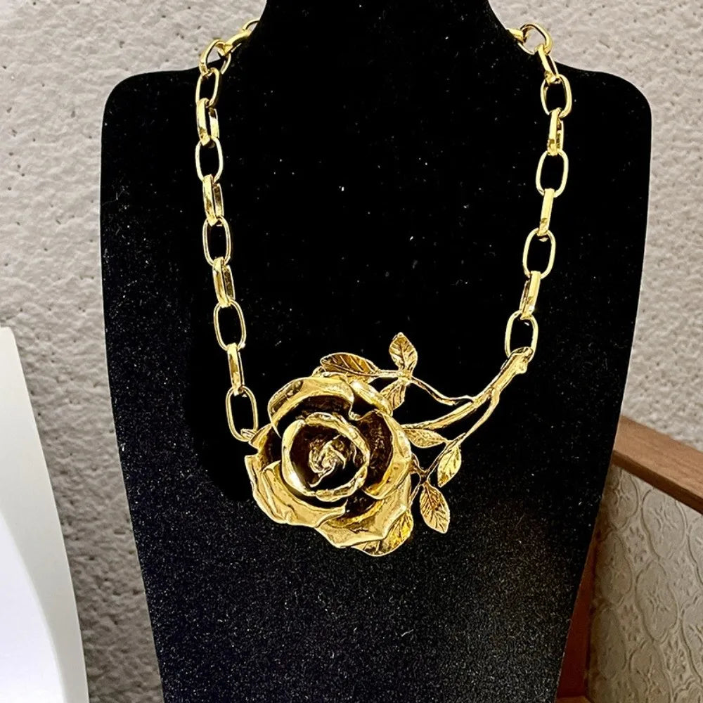 Luxury Rose Chain Necklace