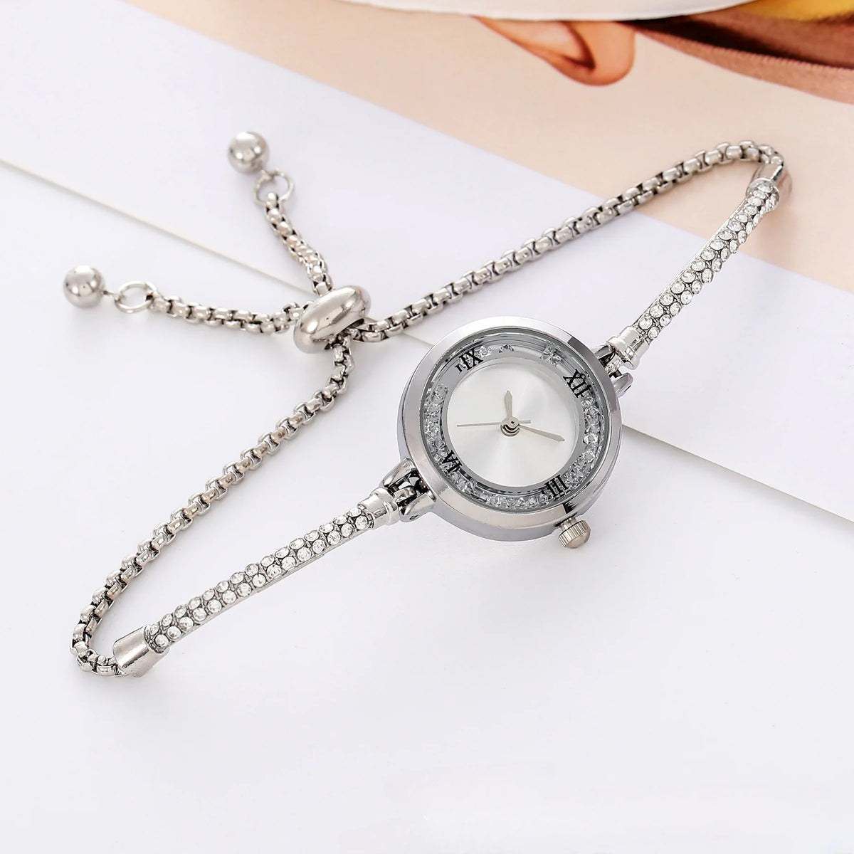 Luxury Women’s Stainless Steel Watch – Elegant Fashion Dress Timepiece