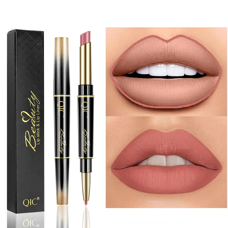 2 in 1 Waterproof Lip Liner & Matte Lipstick