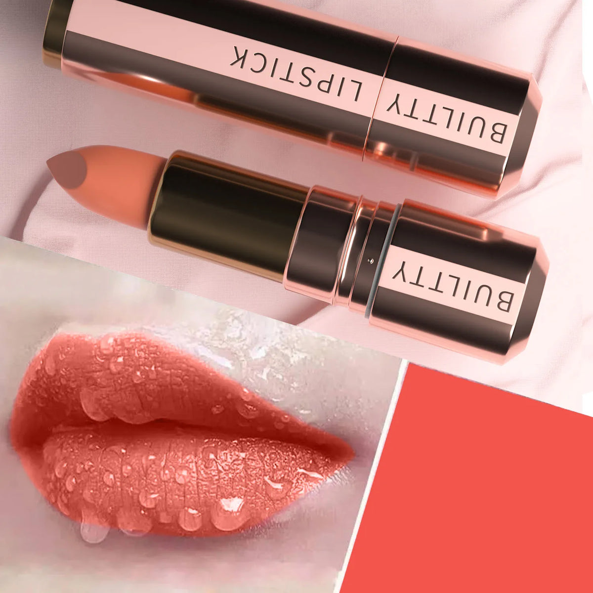 Pearl White Matte Lipstick-Peach