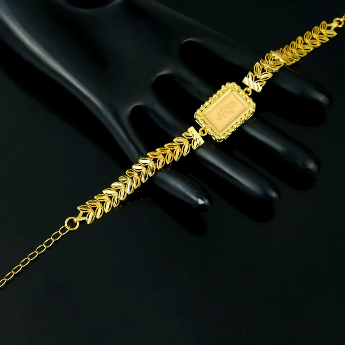 Luxury Dubai Bridal Gold Jewelry Set – Necklace, Bracelet & Earrings