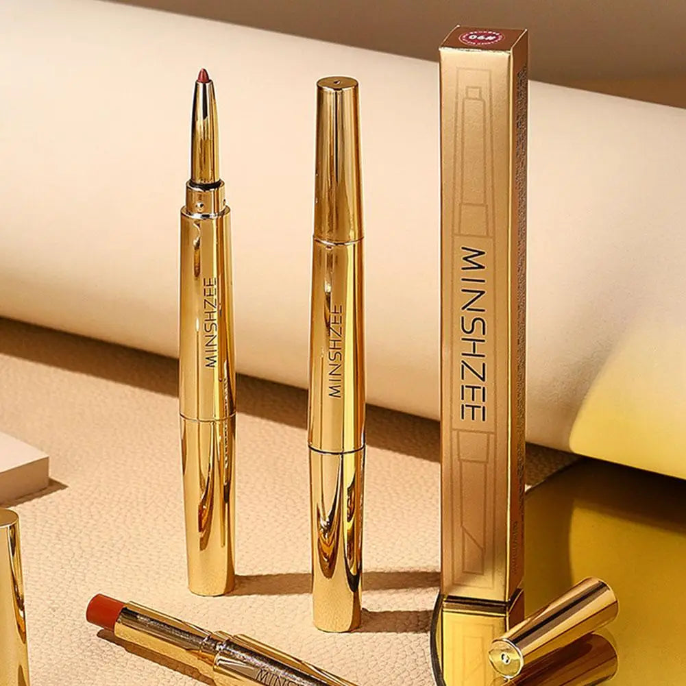Luxury Dual-Ended Matte Lipstick & Lip Liner — Long Lasting