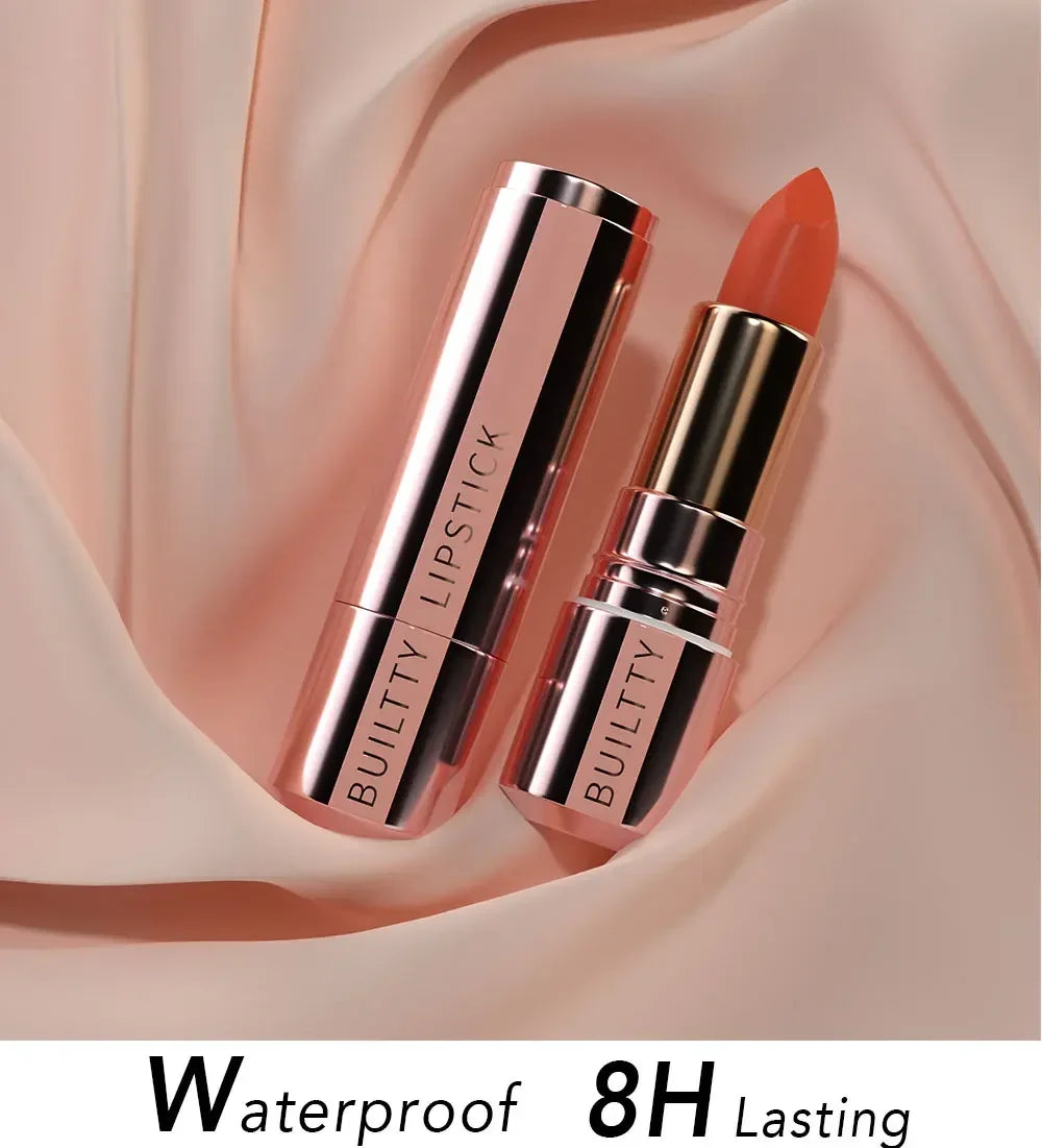 Pearl White Matte Lipstick-Peach