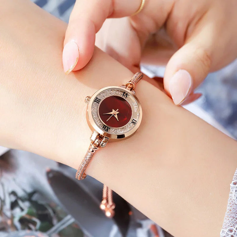 Luxury Women’s Stainless Steel Watch – Elegant Fashion Dress Timepiece