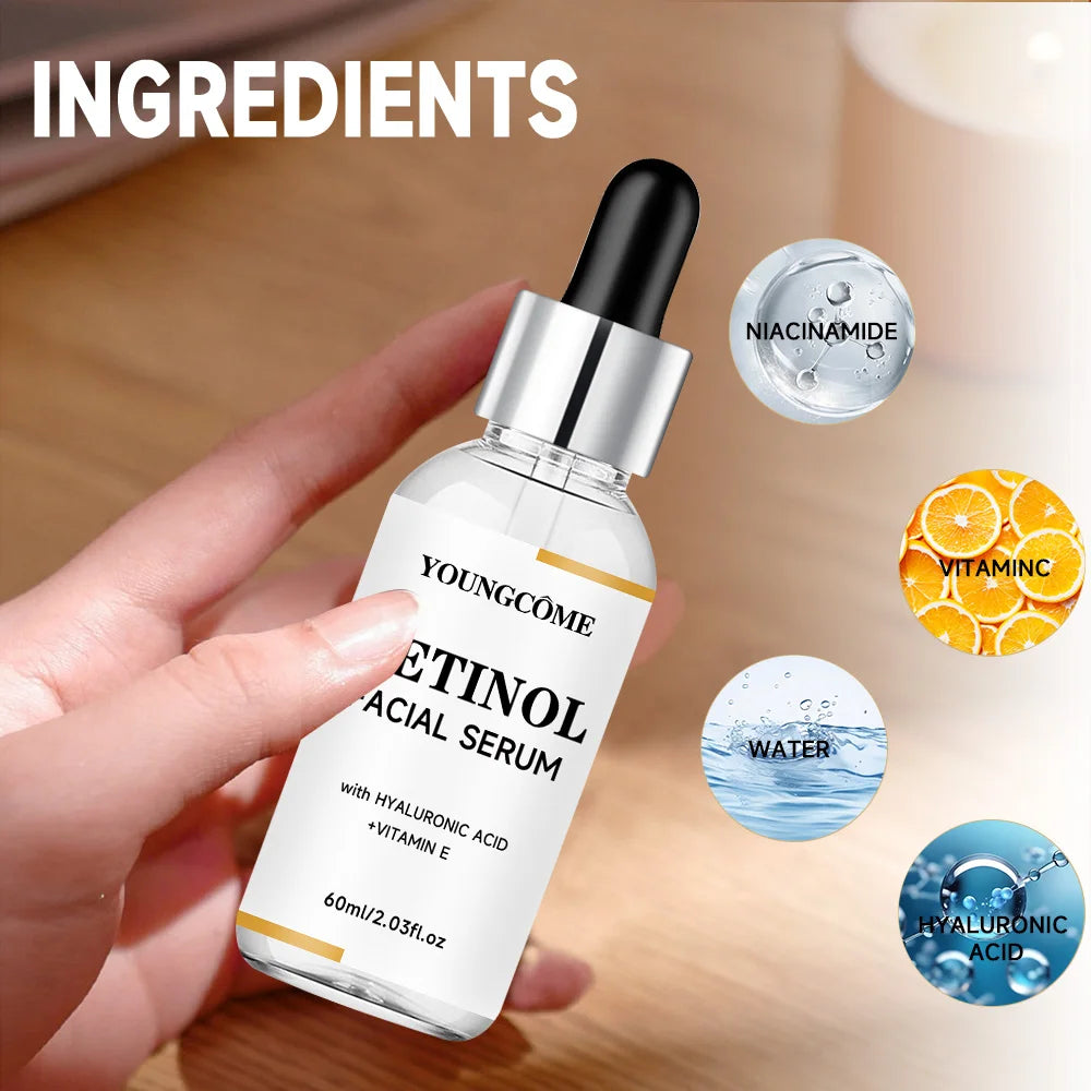 RETINOL FACIAL SERUM Vitamin C Hyaluronic Acid Retinol Serum