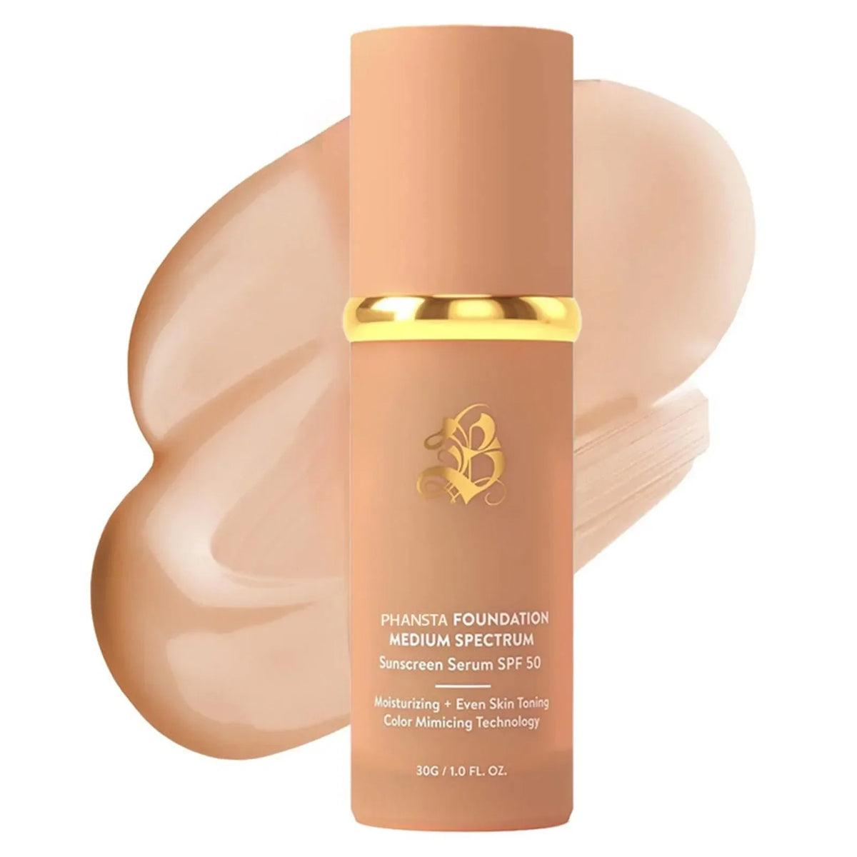 Luxury 4-in-1 Color-Changing Foundation — Soft Matte, Hydrating Finish