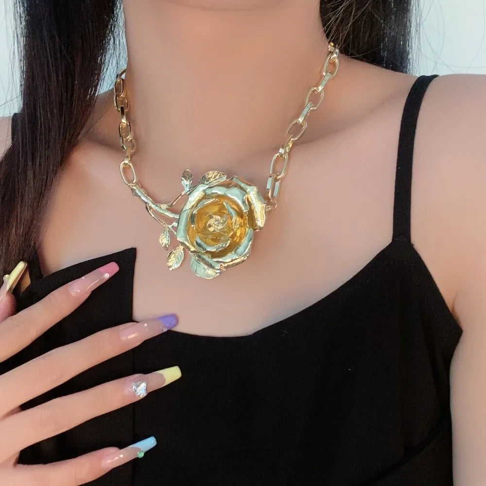 Luxury Rose Chain Necklace