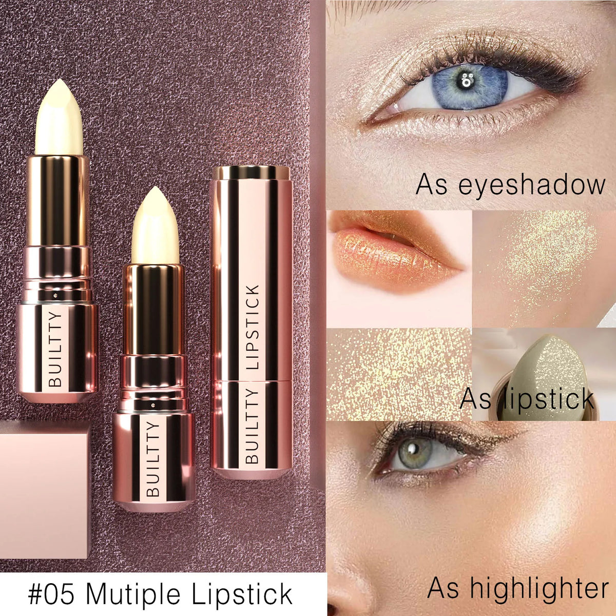Pearl White Matte Lipstick-Peach