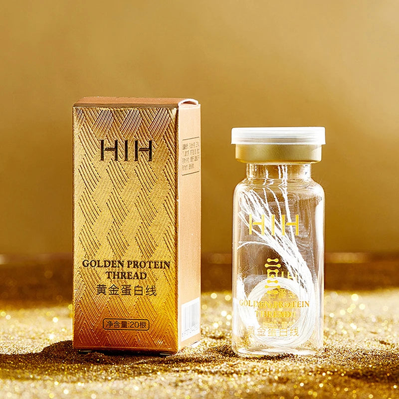 Luxury by Ann Soluble Face Lifting Threads Collagen Facial Essence Protein Peptide Gold Silk