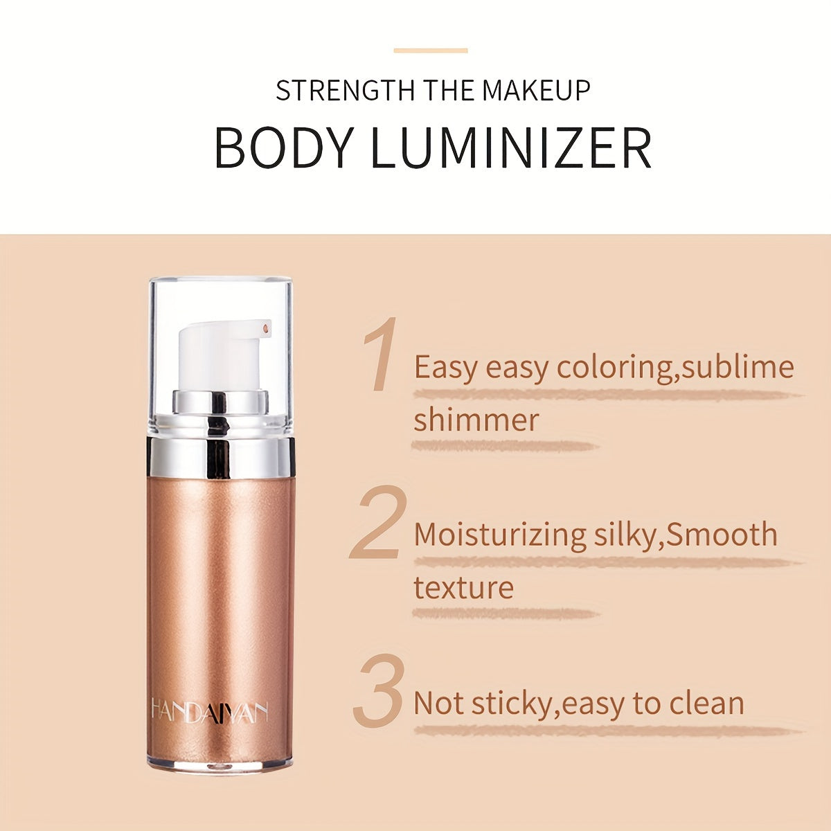 Luxury Shimmer Body & Face Highlighter – Waterproof Glow Cream