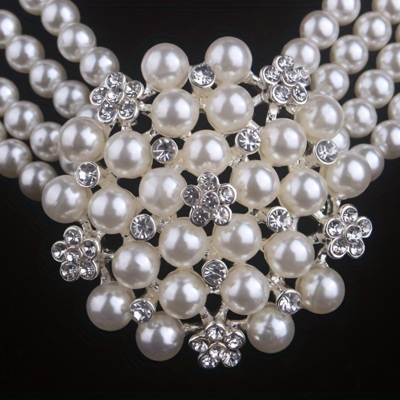 Luxury Pearl Wedding Jewelry Set